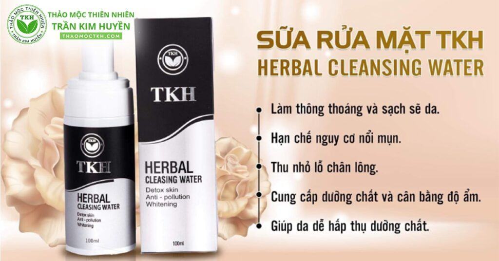 Review Sữa rửa mặt Herbal Cleansing Water